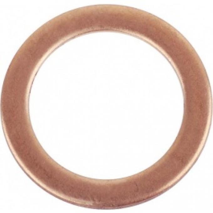 Ford Thunderbird Brake Line Gasket, Copper, 0.51 ID X 0.70 OD, For B5S-2075 Conn Block, 1955-60