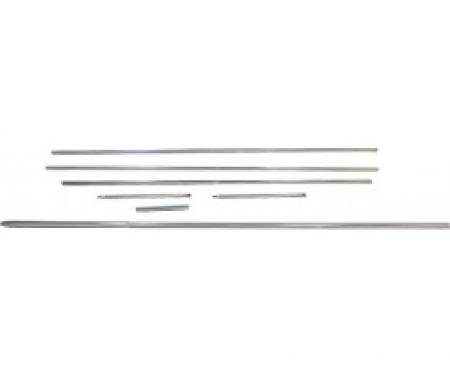 Ford Thunderbird Body Side Moulding Kit, 8 Pieces, Stainless Steel, 1965