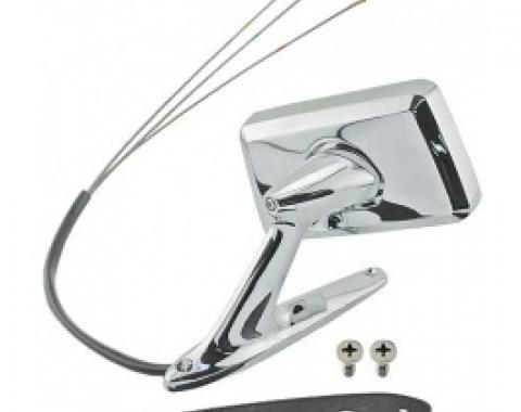 Ford Thunderbird Outside Rear View Mirror, Left, Remote Control, For Early 1964, Does Not Use Thunderbird Emblem