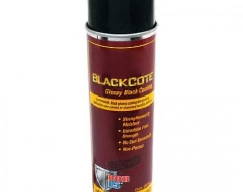 POR-Brand Paint, BlackCote, Gloss Black, 14 Oz. Spray Can