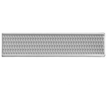 Ford Thunderbird Dash Trim, Glovebox Door Cover Finish Panel, Engine-Turned Aluminum, 1955-57