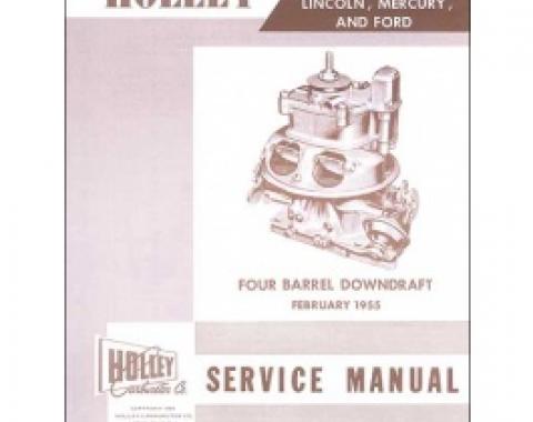 Holley Carburetor Manual, 31 pages, 1955