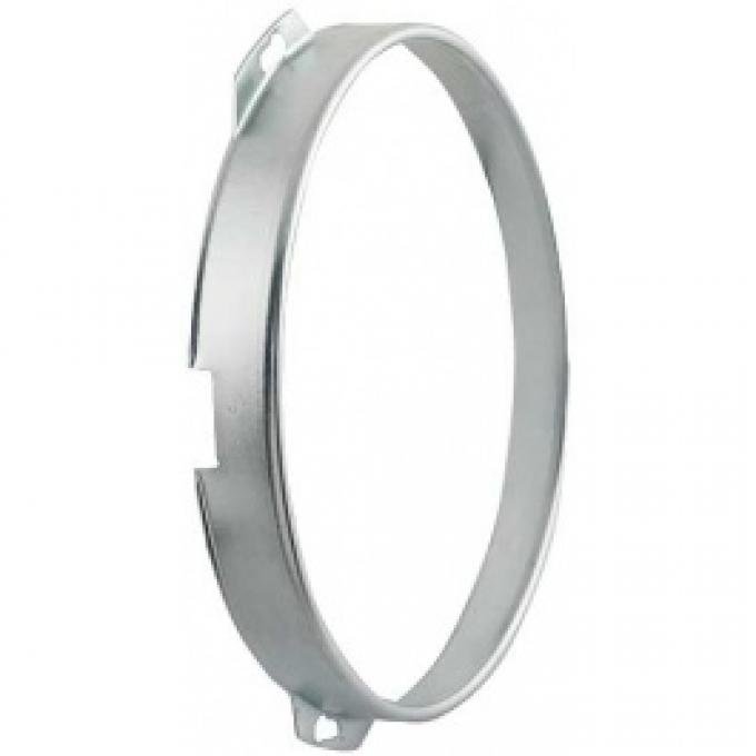 Ford Thunderbird Headlight Retaining Ring, Plain Steel, 1955-57