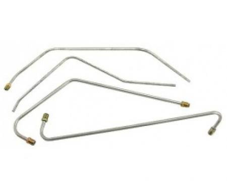 Ford Thunderbird Fuel & Vacuum Line Set, 4 Piece Set, Stainless Steel, 1956