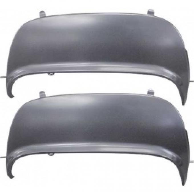 Ford Thunderbird Fender Skirts, Mouldings Not Included, 1955-57