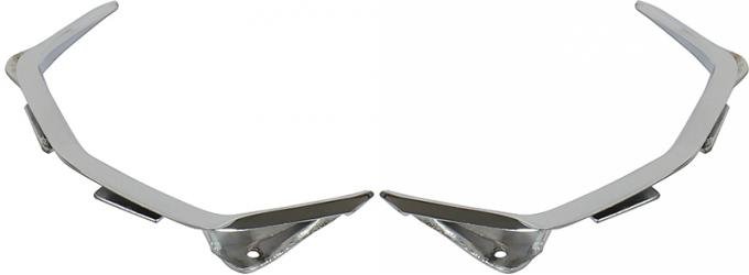 AMD Hood Scoop Bezels, LH/RH Pair, 67 Fairlane GT E-67PDBP