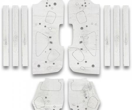 Flatline Barriers 1967-68 Mercury Cougar Coupe Door Insulation and Sound Dampening Kit TABLC9101