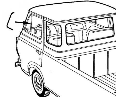 Dennis Carpenter Vent Window Rubber Seals - Econoline - 1961-67 Ford Truck C1UZ-8921448-PR