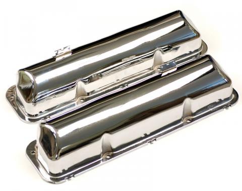 Dennis Carpenter Valve Covers - Chrome - 1960-64 Ford Car, 1958-76 Ford Truck C3AZ-6582-PR