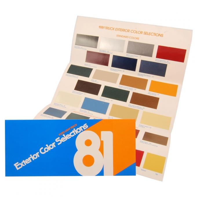 Dennis Carpenter F-Series Exterior Color Selections - 1981 Ford Truck     TR-8130-2