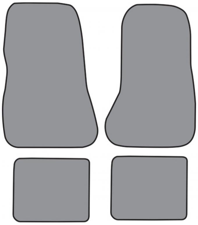 ACC 1978-1983 Mercury Zephyr Floor Mat 4pc (FM214F FM18R) Cutpile