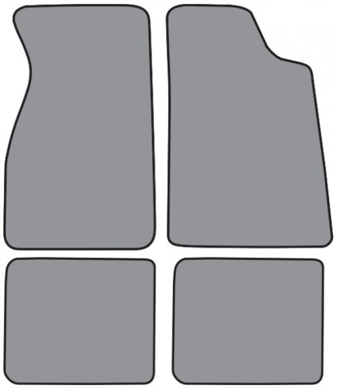 ACC 1979-1986 Mercury Capri Floor Mat 4pc (FM06F FM18R) Cutpile