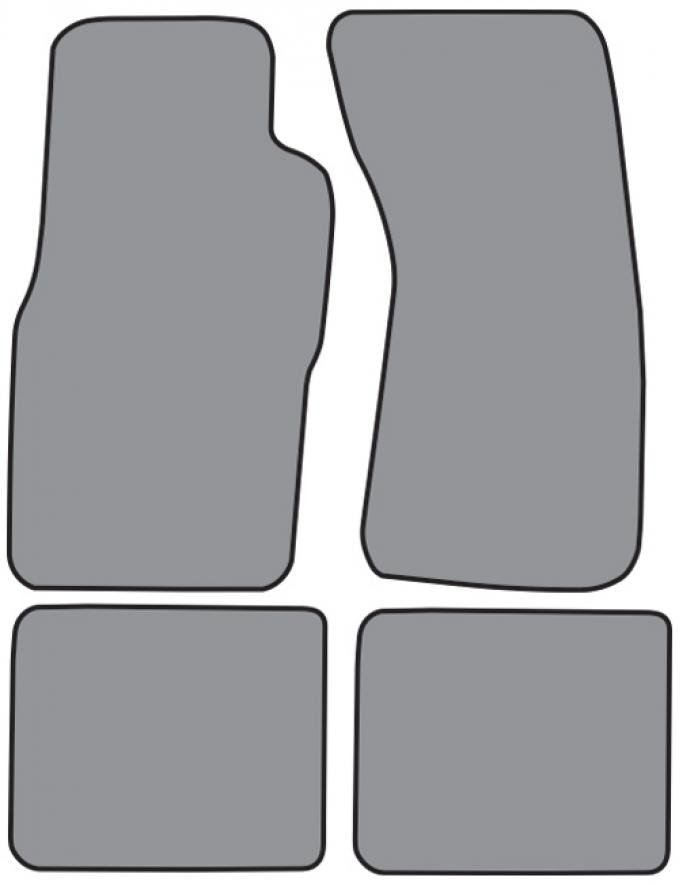 ACC 1989-1997 Ford Thunderbird Floor Mat 4pc (FM275F FM18R) Cutpile