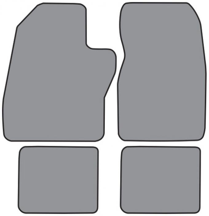 ACC 1988-1997 Ford F-350 Crew Cab Floor Mat 4pc (FM276F FM18R) Cutpile