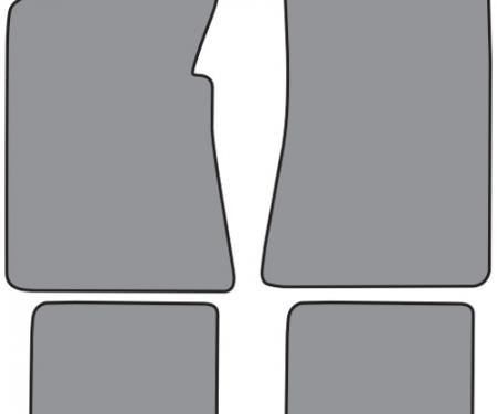ACC 1955-1956 Ford Sunliner Convertible Floor Mat 4pc (FM80F FM18R) Loop