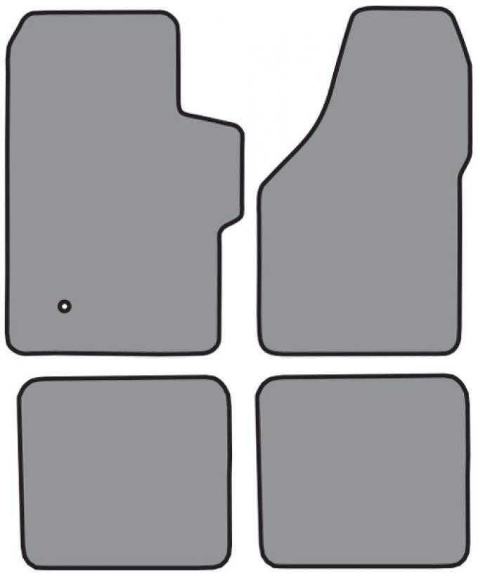 ACC 1999-2007 Ford F-350 Super Duty Super Cab Floor Mat 4pc (FM300F FM300R) Cutpile
