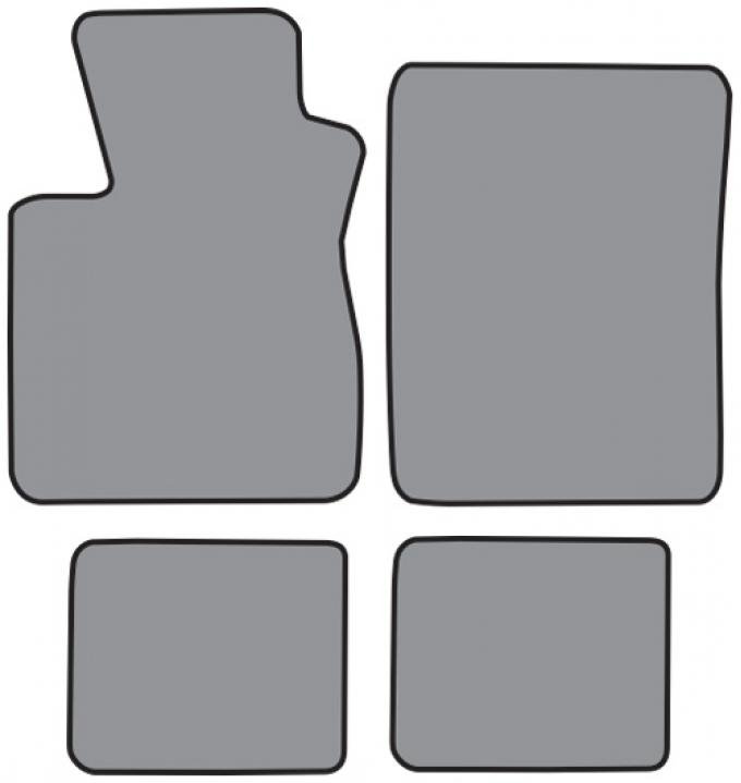 ACC 1999-2003 Ford F-150 Ext Cab Floor Mat 4pc (FM51F FM18R) Cutpile