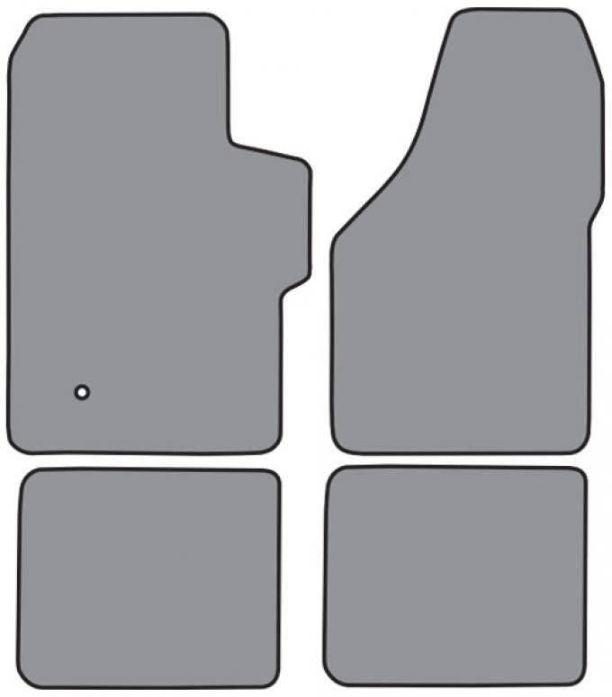 ACC 1999-2007 Ford F-250 Super Duty Crew Cab Floor Mat 4pc (FM300F FM18R) Cutpile