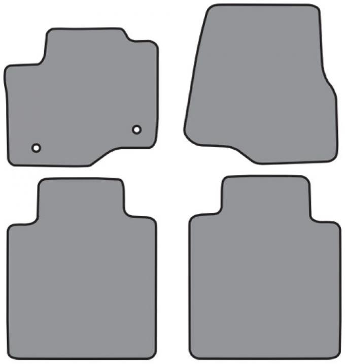 ACC 2017-2021 Ford F-250 Super Duty Floor Mat 4pc (FM403F FM403R) Cutpile