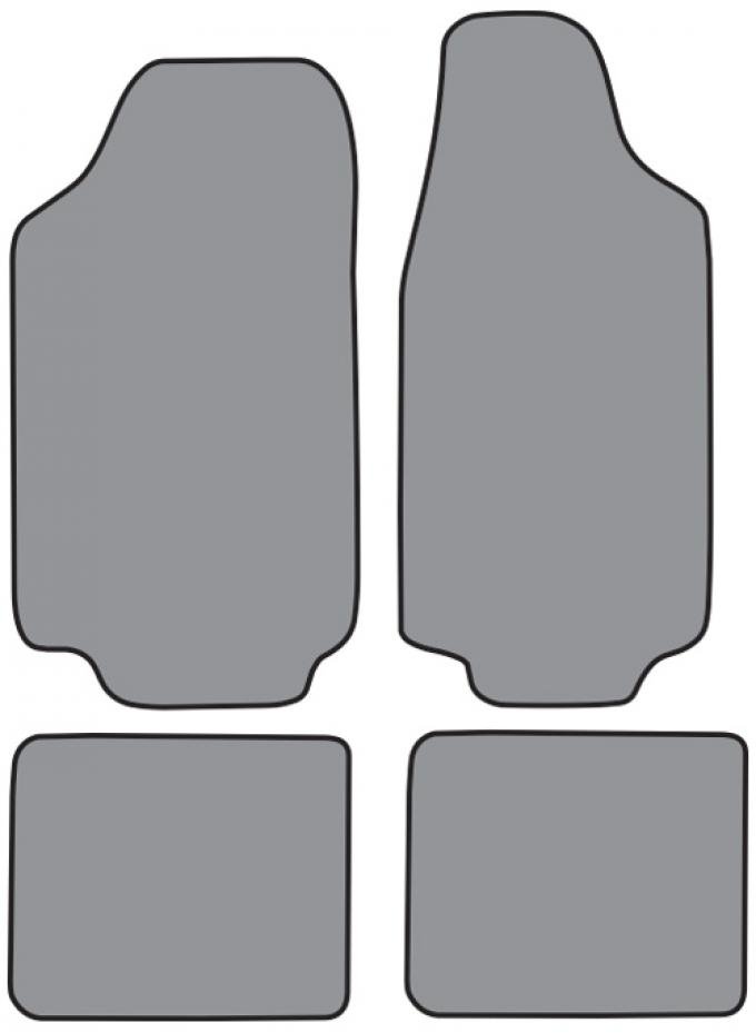 ACC 1974-1980 Ford Pinto Floor Mat 4pc (FO252F FM18R) Cutpile