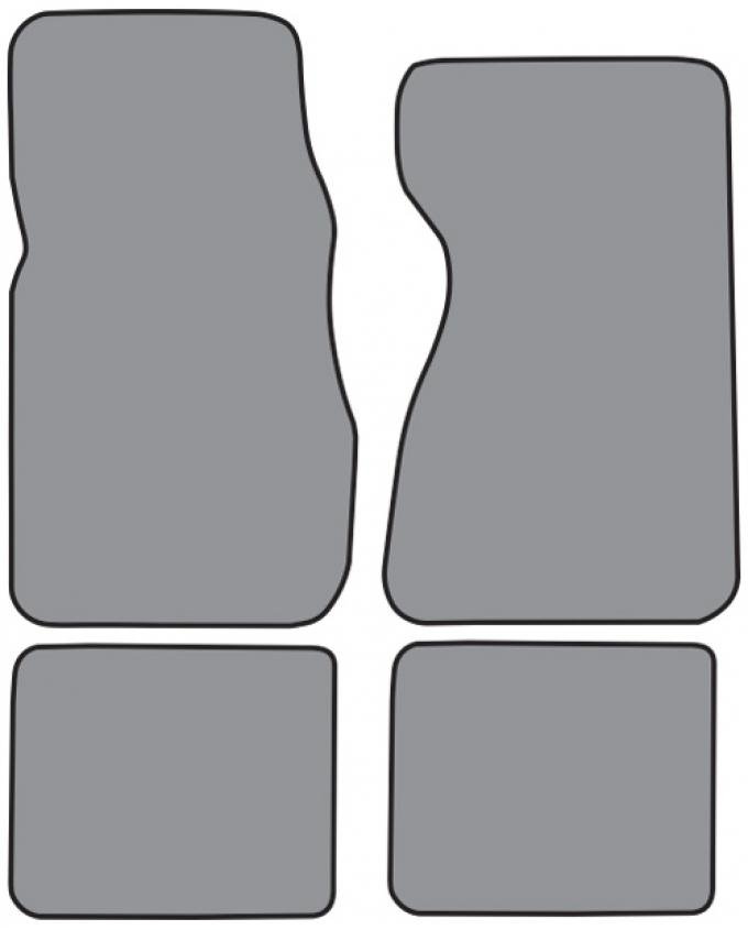 ACC 1979-1982 Ford LTD Floor Mat 4pc (FO232F FM18R) Cutpile