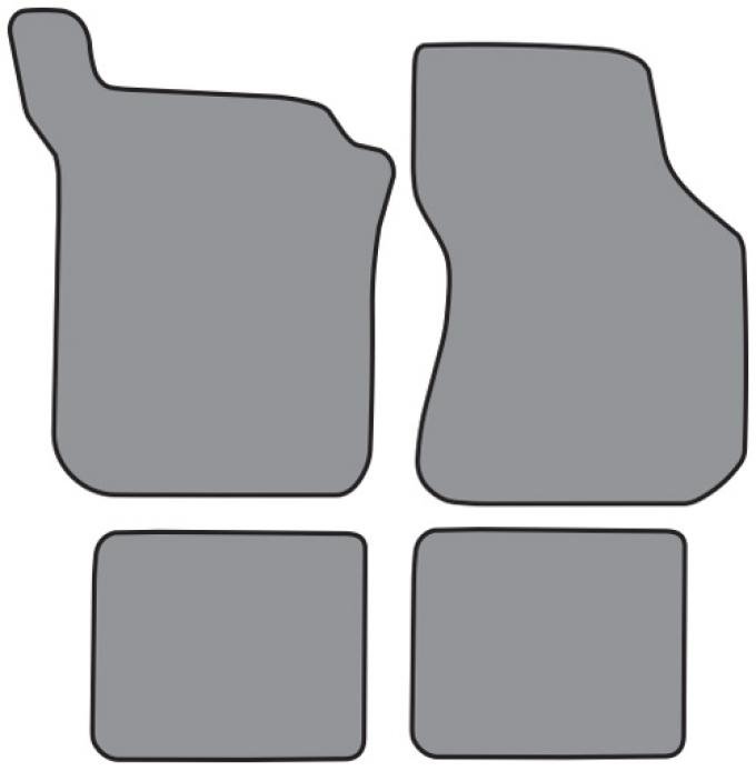 ACC 1988 Ford Festiva Floor Mat 4pc (FO733F FM18R) Cutpile