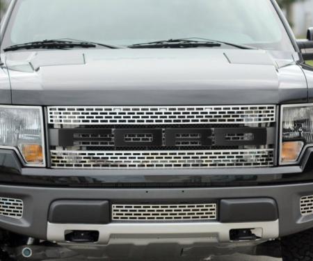 American Car Craft 2010-2014 Ford F-150 Ford Front Grille Letters Carbon Fiber 772020