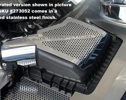 American Car Craft 2011-2013 Ford Mustang Air Box Cover Stock Polished 2pc 273052