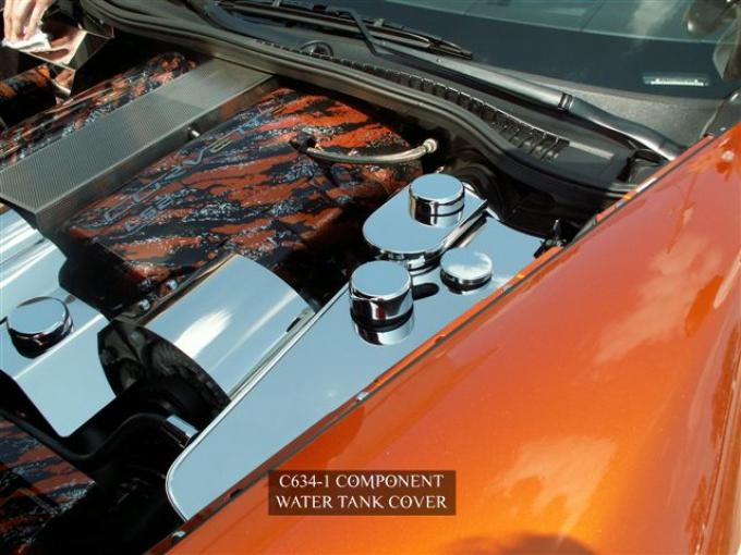 American Car Craft Water Tank Cover Polished w/caps Standard C6/Z06 043014