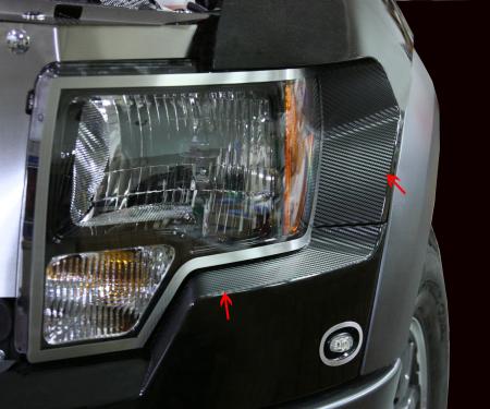 American Car Craft Headlight Carbon Fiber Wrap 2pc 772003
