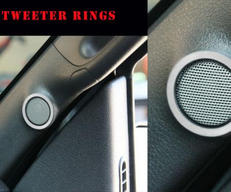 American Car Craft 2010-2014 Ford F-150 Tweeter Rings Satin 2pc 771007