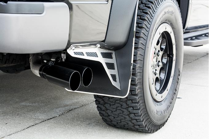 American Car Craft 2010-2014 Ford F-150 Mud Guards Stainless/ABS/Carbon Fiber Rears 2pc 772029