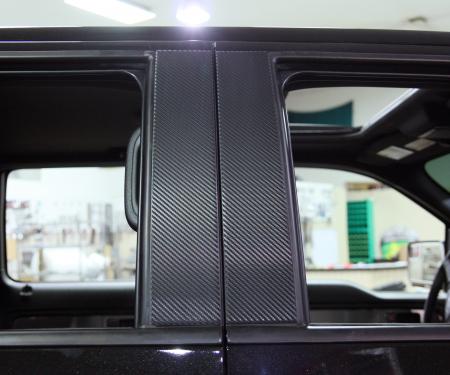 American Car Craft 2010-2014 Ford F-150 Pillar Post Carbon Fiber Wrap 4pc 772012