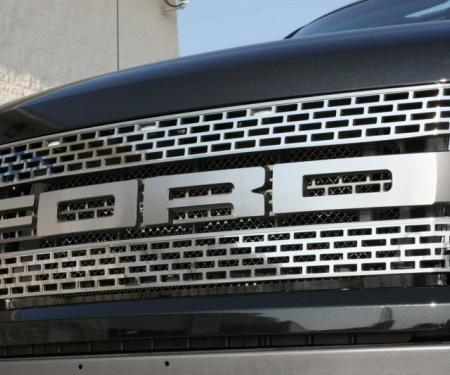 American Car Craft 2010-2014 Ford F-150 Ford Front Grille Letters Satin 772019