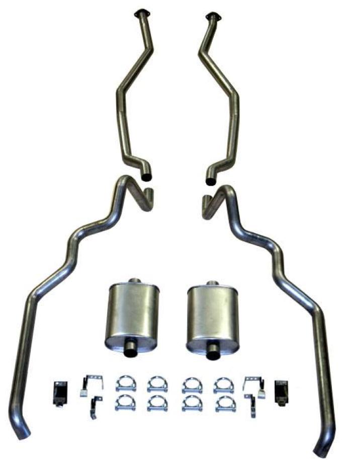 Shafers Classic Reproductions 1963-1964 Full Size Ford 2-1/2" Turbo Exhaust System exc. Convertible and Station Wagon 83006