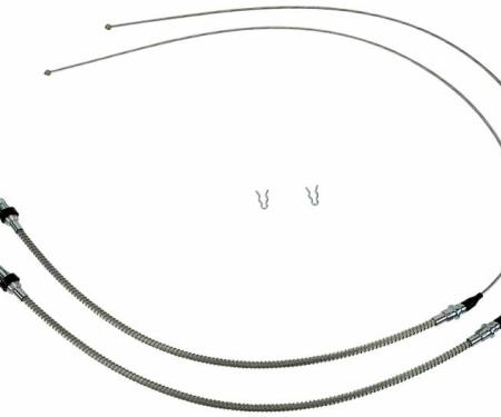 Shafers Classic Reproductions 1963-1964 Full Size Ford Rear Parking Brake Cable, Pair FPB600