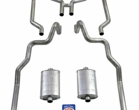 Shafers Classic Reproductions 1963-1964 Full Size Ford 2-1/2" Turbo Exhaust System exc. Convertible and Station Wagon 83025