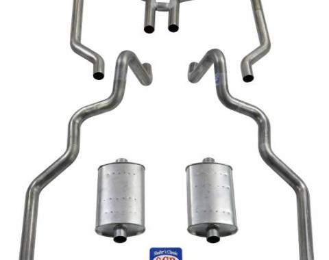 Shafers Classic Reproductions 1963-1964 Full Size Ford 2-1/2" Turbo Exhaust System exc. Convertible and Station Wagon 83016