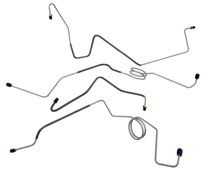 Shafers Classic Reproductions 1976-1979 Ford F100 F150 2 WD Front Brake Line Set, Stainless steel FBL623S