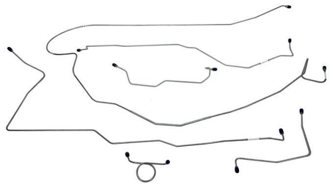 Shafers Classic Reproductions 1964-1965 Ford Mustang Complete Brake Line Set MBLK01