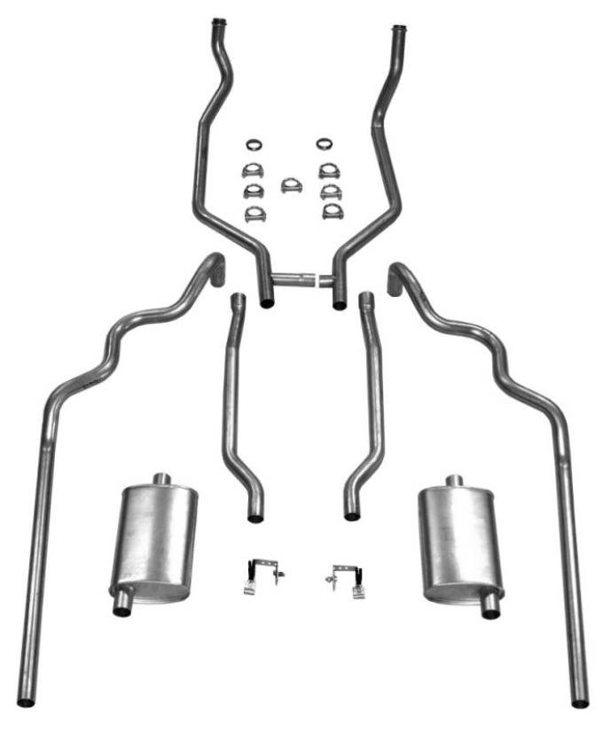 Shafers Classic Reproductions 1961-1962 Full Size Ford 2" Exhaust System 352 and 390 CID dual turbo 83022