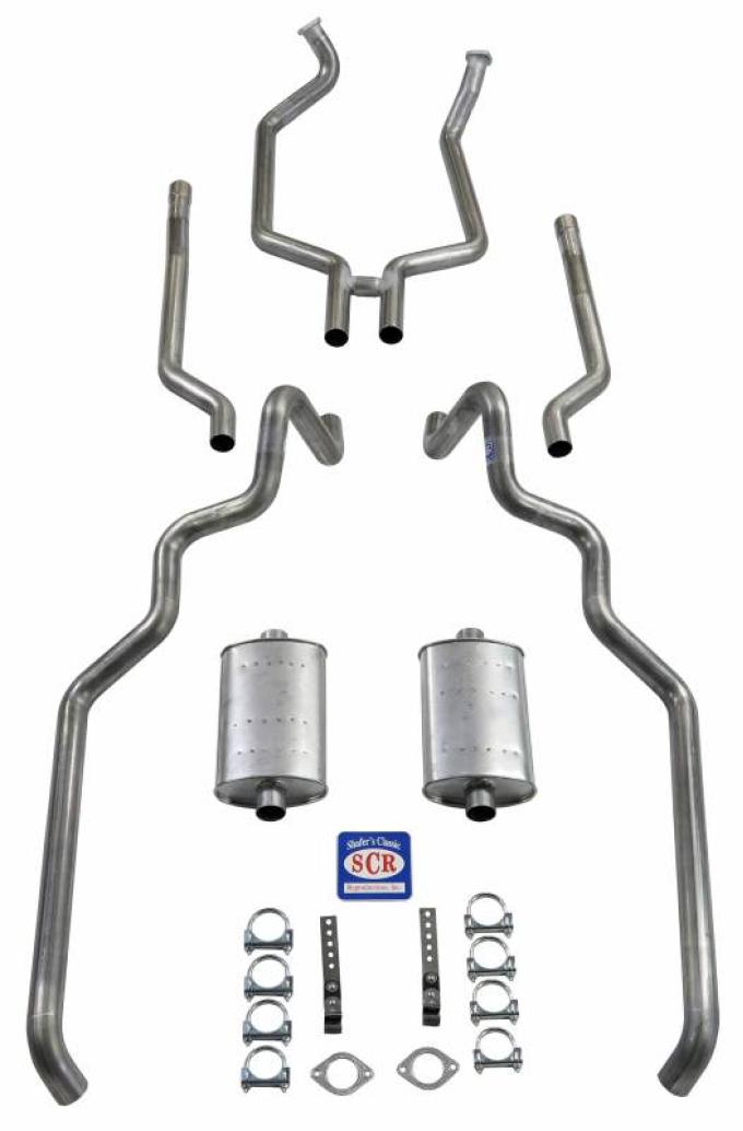 Shafers Classic Reproductions 1963-1964 Full Size Ford 2-1/2" Turbo Exhaust System exc. Convertible and Station Wagon 83016