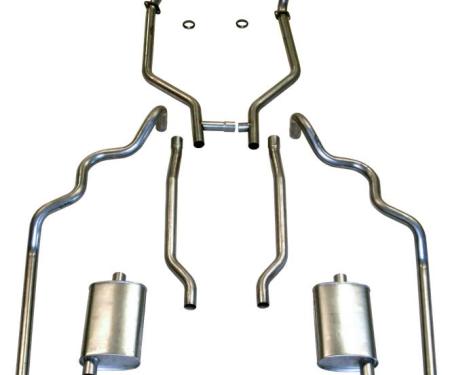 Shafers Classic Reproductions 1963-1964 Full Size Ford 352 and 390 CID Dual Turbo Exhaust System, 2 & 4 Door 83001