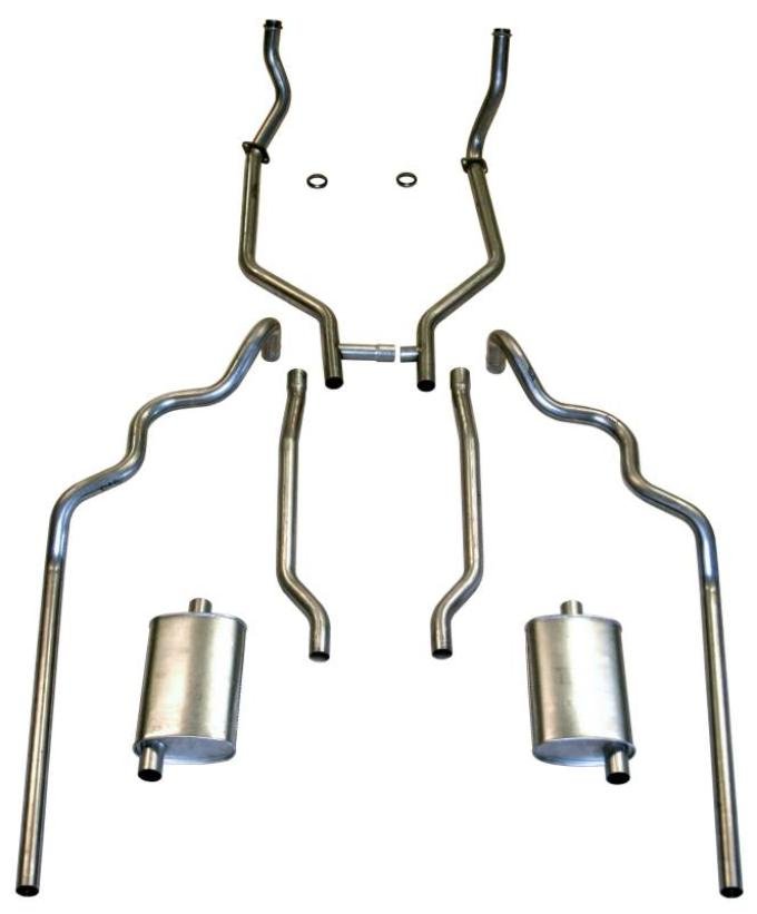 Shafers Classic Reproductions 1963-1964 Full Size Ford 352 and 390 CID Dual Turbo Exhaust System, 2 & 4 Door 83001