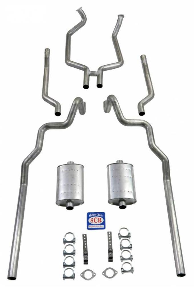 Shafers Classic Reproductions 1963-1964 Full Size Ford 2-1/2" Turbo Exhaust System exc. Convertible and Station Wagon 83025