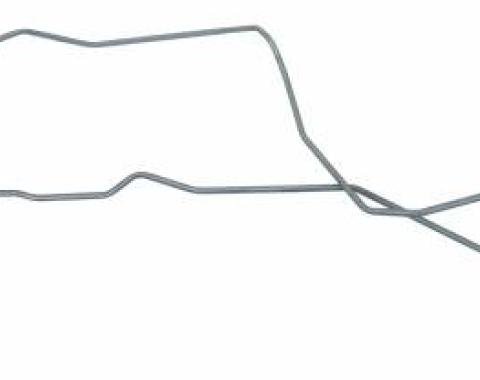 Shafers Classic Reproductions 1976-1978 Ford Mustang Long Gas Line, Pump to Tank, Stainless Steel MLG018S