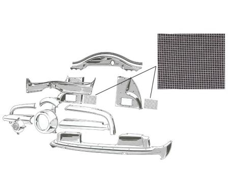 Dennis Carpenter Fresh Air Duct Ventilating Screen - 1949-51 Ford Car   8A-8716