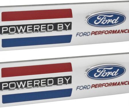 Mustang "Powered By Ford Performance" 5.5" Emblems, Chrome
