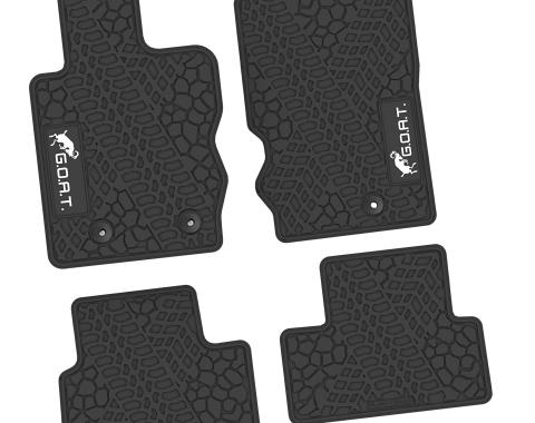 FlexTread 21-24 Ford Bronco 2Dr Floor Mats (4pc) w/ GOAT Logo NGTT49058