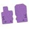 FlexTread 21-24 Ford Bronco 2Dr & 4 Dr Floor Mats (2pc) w/ Running Wild Logo NGTT48059